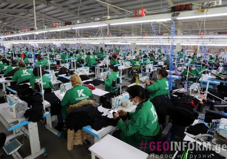 A textile factory with 4,000 jobs was opened in Rustavi