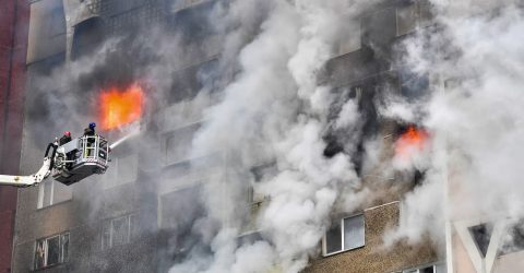Russian missile attack on Kyiv - four casualties