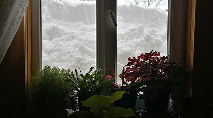In the village of Kvemo Thilvana, an avalanche demolished a residential building
